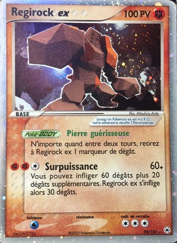 Regirock ex EX Légendes Oubliées 98/101
