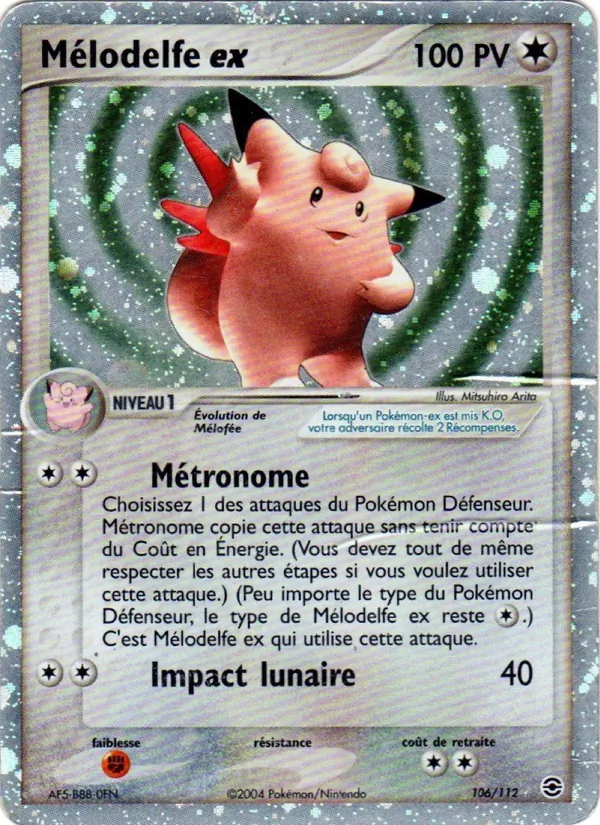 Mélodelfe ex EX Rouge Feu & Vert Feuille 106/112