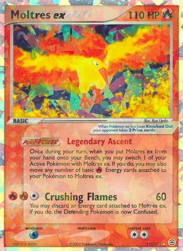 Moltres ex EX RossoFuoco e VerdeFoglia 115/112