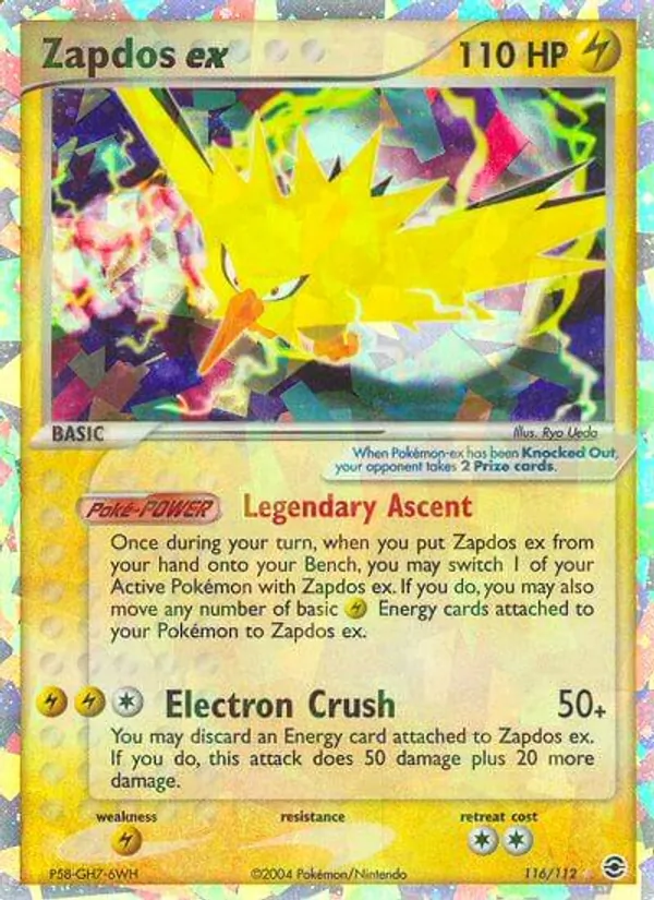Zapdos-ex EX Feuerrot & Blattgrün 116/112