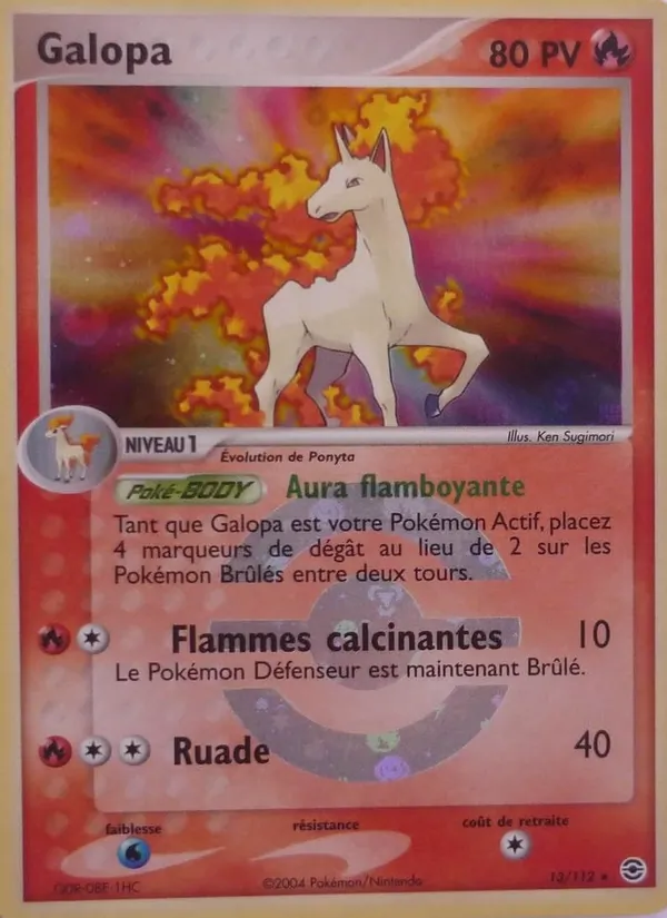 Galopa EX Rouge Feu & Vert Feuille 13/112