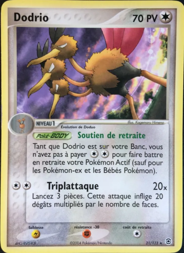 Dodrio EX Rouge Feu & Vert Feuille 21/112