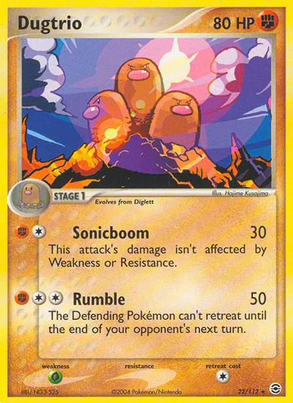 Dugtrio FireRed & LeafGreen 22/112