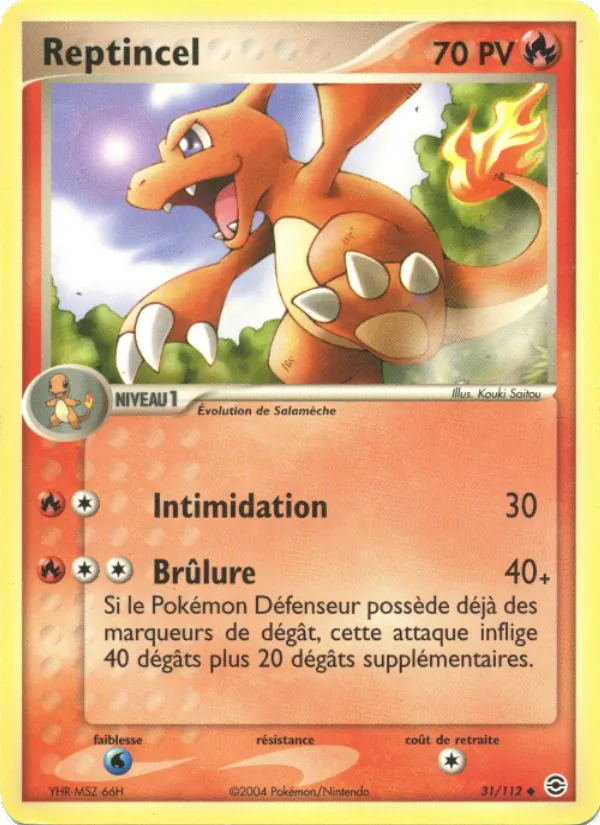 Reptincel EX Rouge Feu & Vert Feuille 31/112