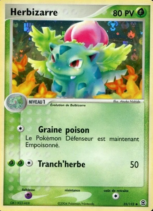 Herbizarre EX Rouge Feu & Vert Feuille 35/112