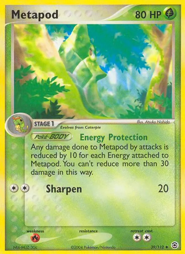 Metapod FireRed & LeafGreen 39/112