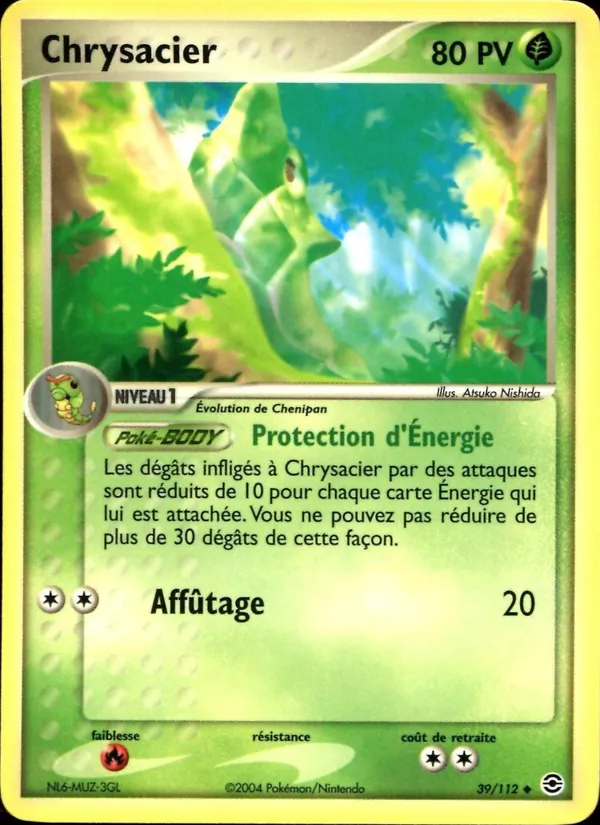 Chrysacier EX Rouge Feu & Vert Feuille 39/112
