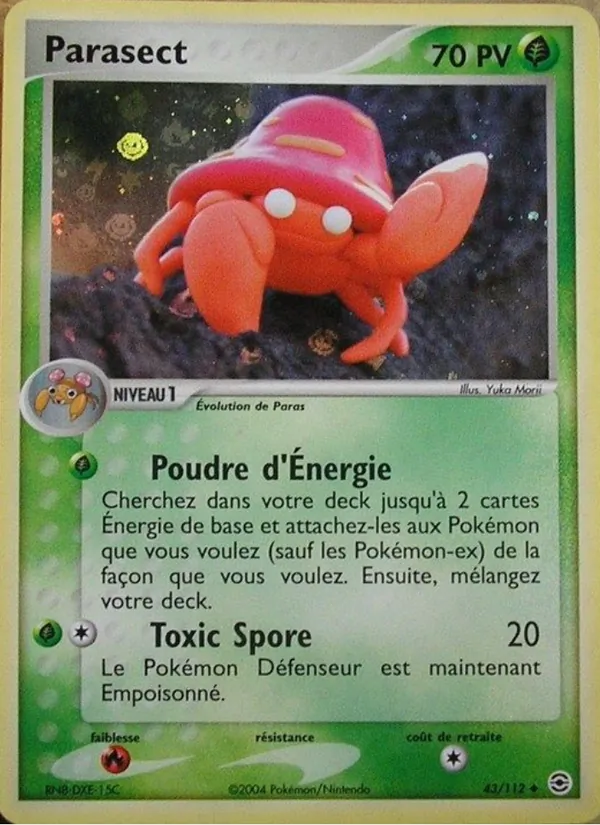 Parasect EX Rouge Feu & Vert Feuille 43/112