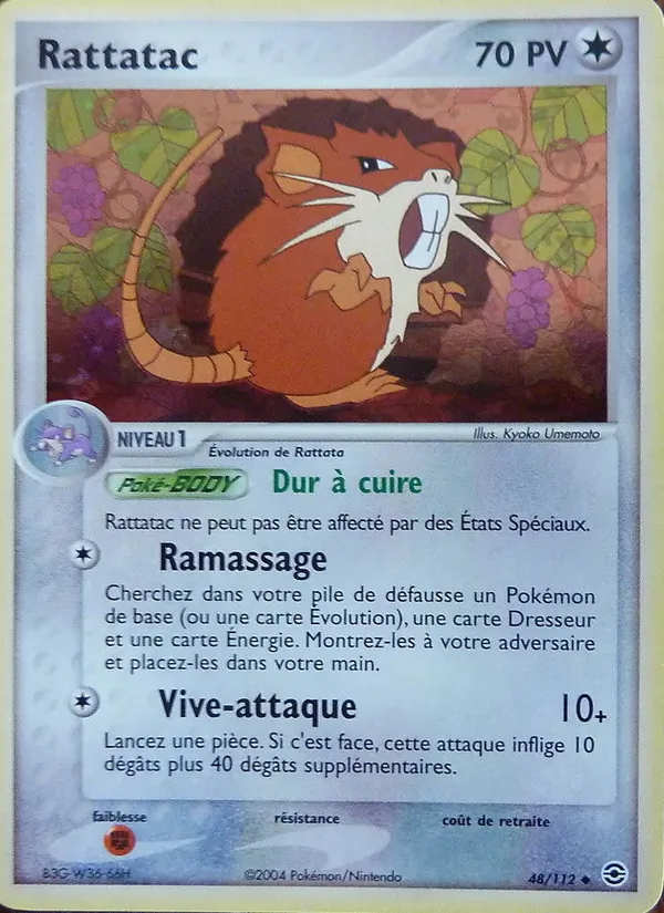Rattatac EX Rouge Feu & Vert Feuille 48/112