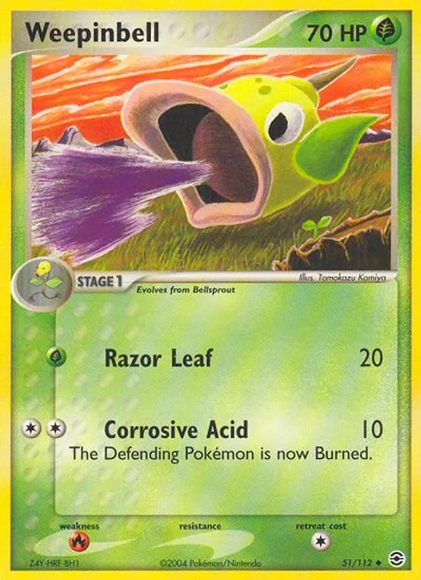 Weepinbell EX RossoFuoco e VerdeFoglia 51/112