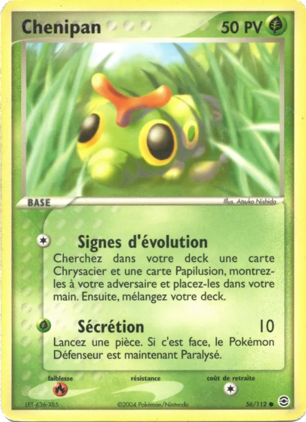 Chenipan EX Rouge Feu & Vert Feuille 56/112