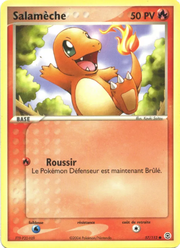 Salamèche EX Rouge Feu & Vert Feuille 57/112
