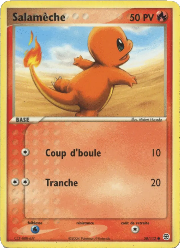 Salamèche EX Rouge Feu & Vert Feuille 58/112