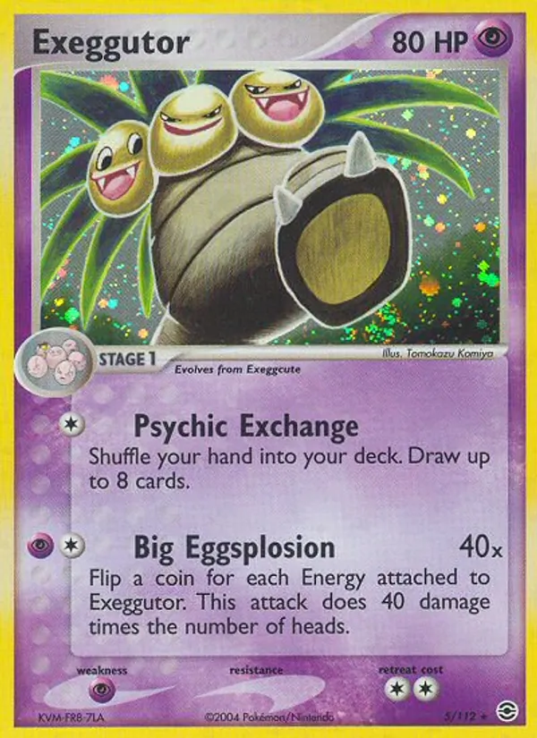 Exeggutor EX RossoFuoco e VerdeFoglia 5/112
