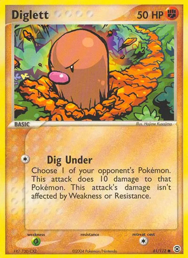 Diglett FireRed & LeafGreen 61/112