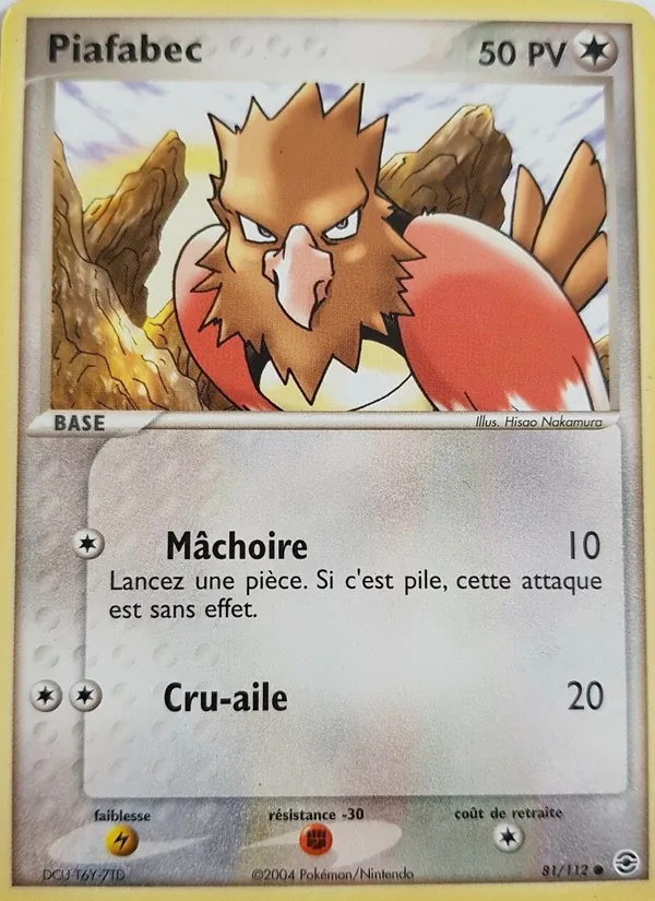 Piafabec EX Rouge Feu & Vert Feuille 81/112