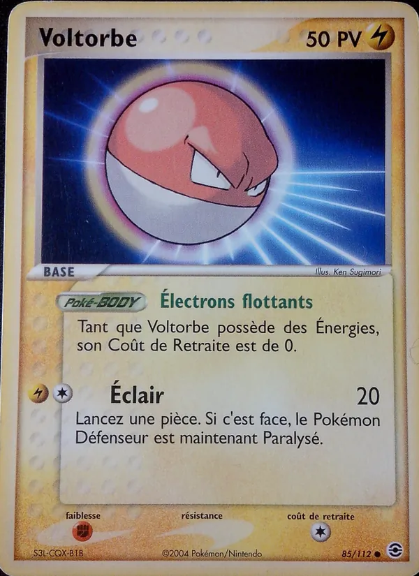 Voltorbe EX Rouge Feu & Vert Feuille 85/112
