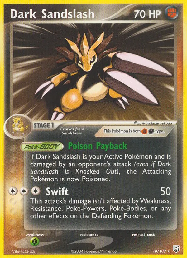 Dark Sandslash EX O Retorno da Equipe Rocket 18/109