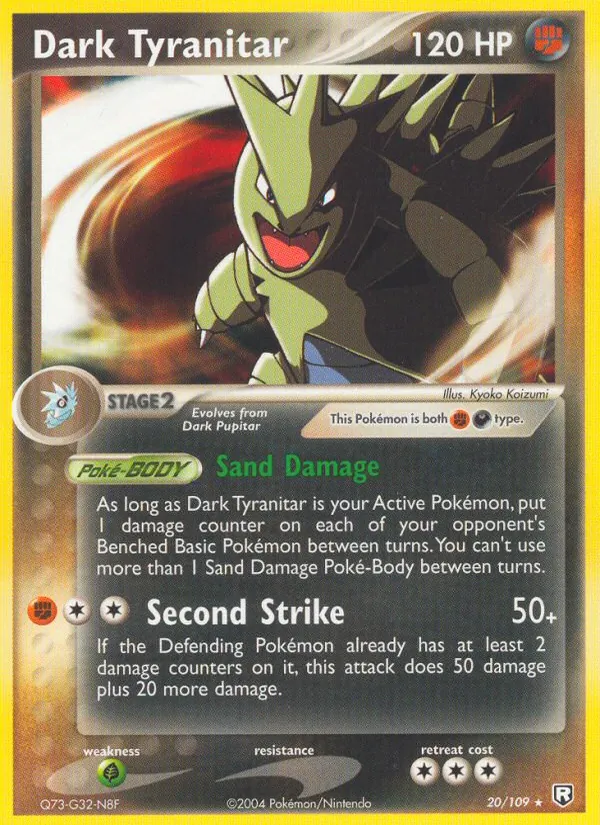Dark Tyranitar Team Rocket Returns 20/109