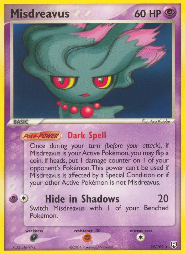 Misdreavus Team Rocket Returns 25/109
