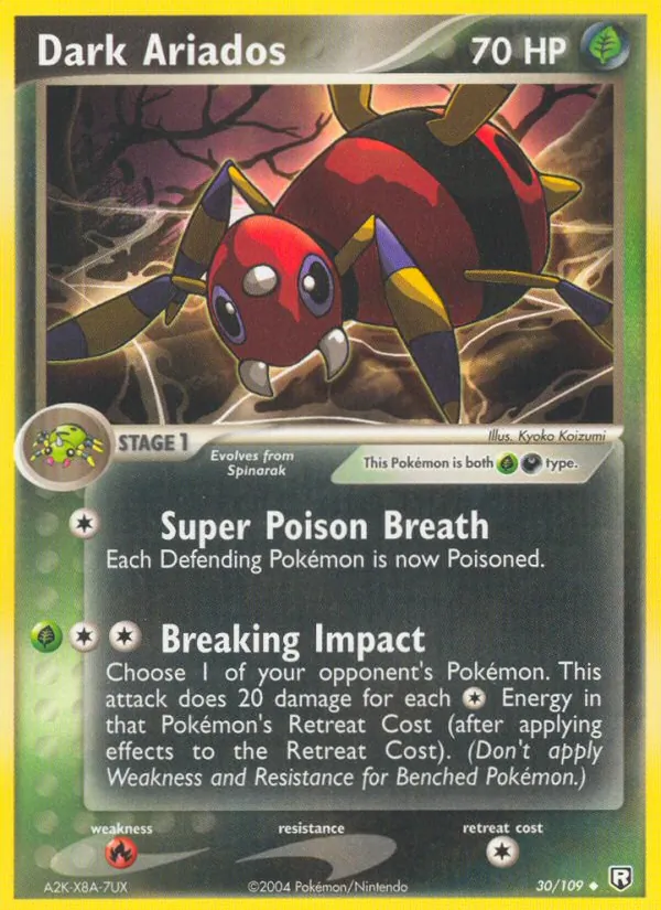 Dark Ariados Team Rocket Returns 30/109