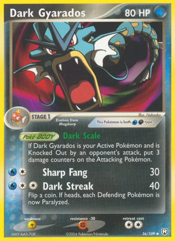 Dark Gyarados Team Rocket Returns 36/109