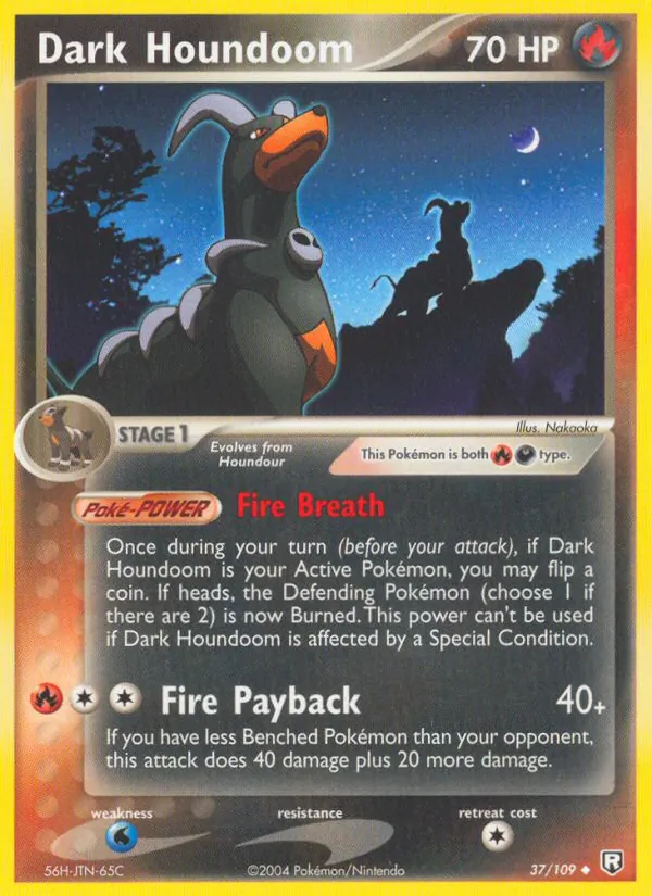 Dark Houndoom EX O Retorno da Equipe Rocket 37/109