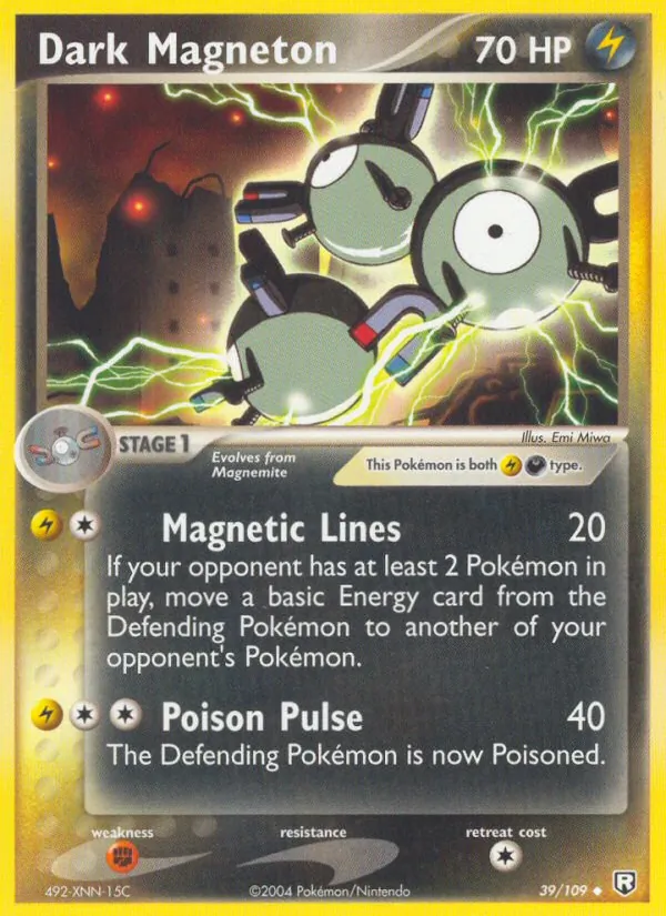 Dark Magneton EX O Retorno da Equipe Rocket 39/109