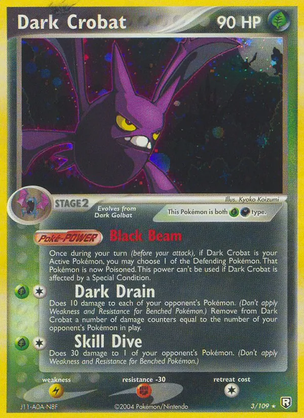 Dark Crobat Team Rocket Returns 3/109