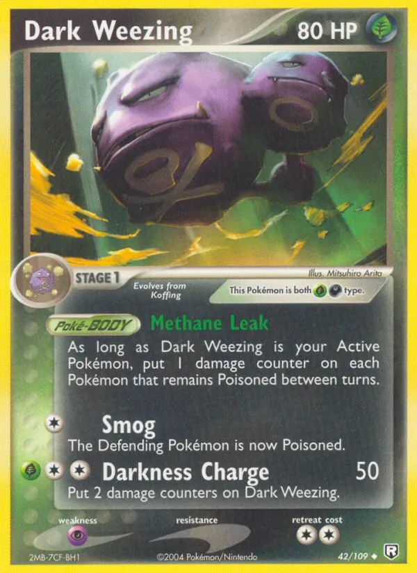 Dark Weezing Team Rocket Returns 42/109