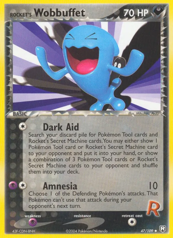 Rocket's Wobbuffet EX O Retorno da Equipe Rocket 47/109