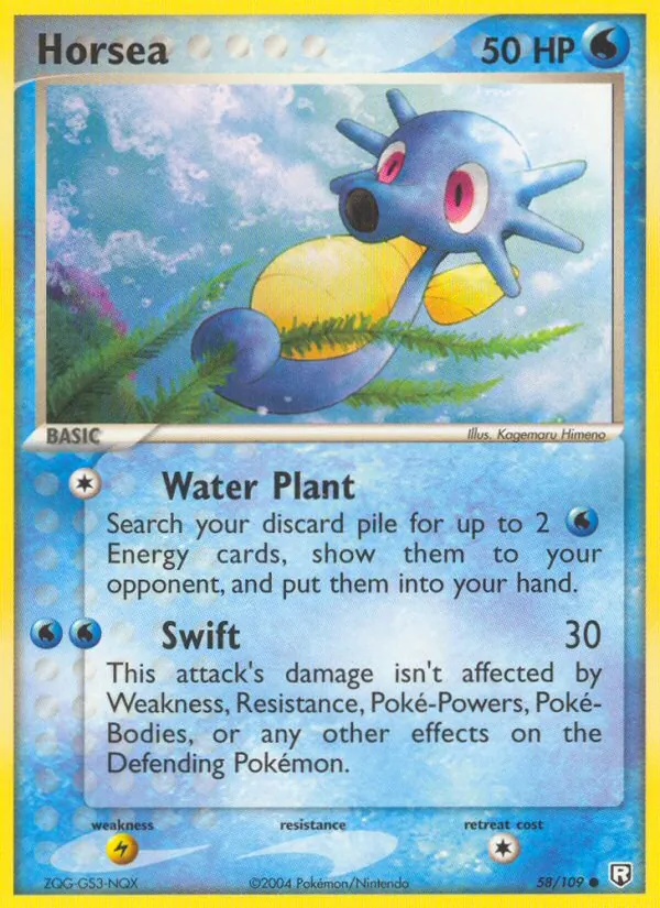Horsea Team Rocket Returns 58/109