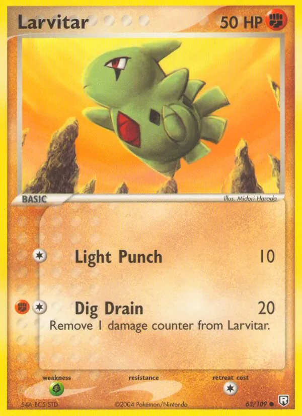 Larvitar Team Rocket Returns 63/109