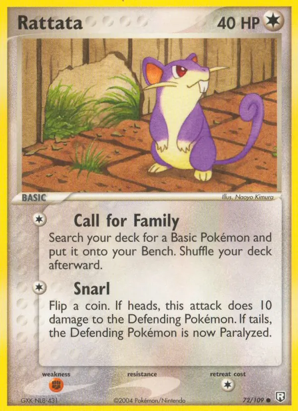 Rattata Team Rocket Returns 72/109