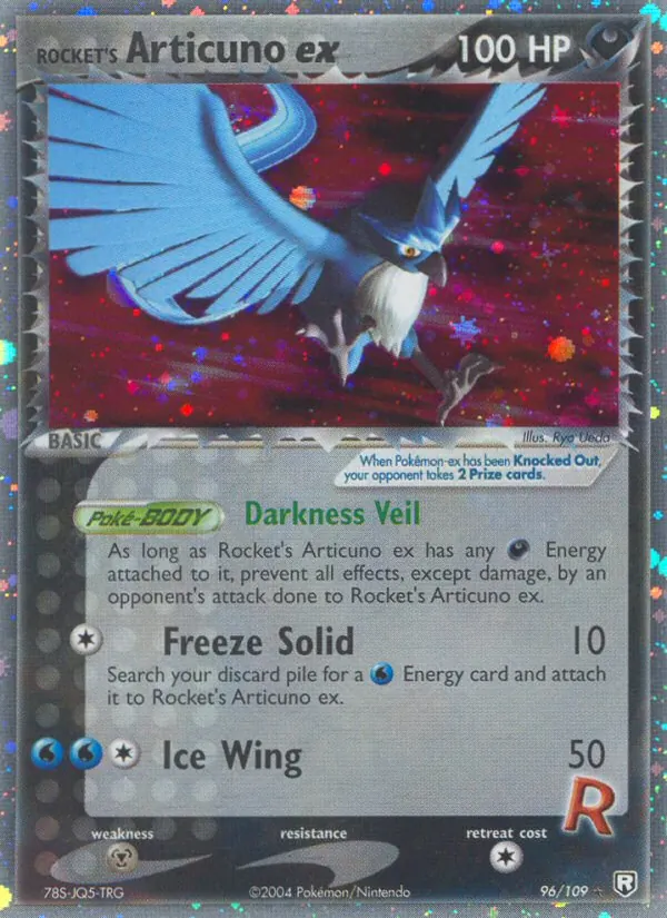 Rocket's Articuno ex EX O Retorno da Equipe Rocket 96/109