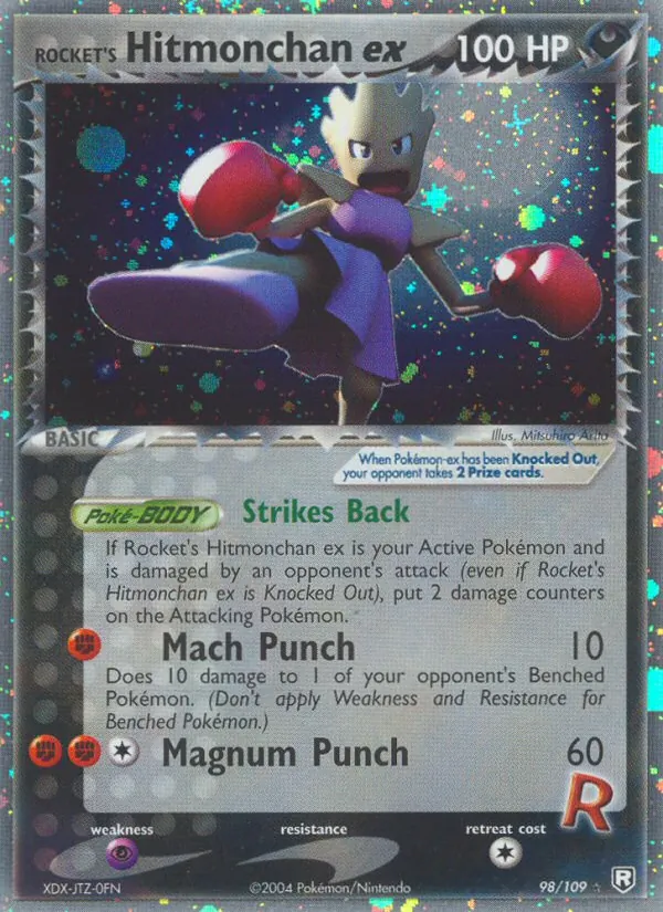 Rocket's Hitmonchan ex EX O Retorno da Equipe Rocket 98/109