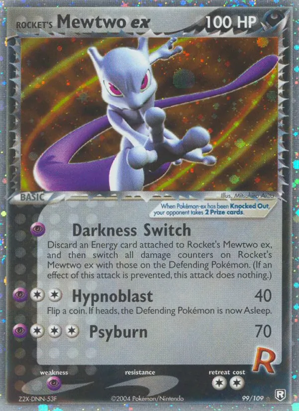 Rocket's Mewtwo ex Team Rocket Returns 99/109