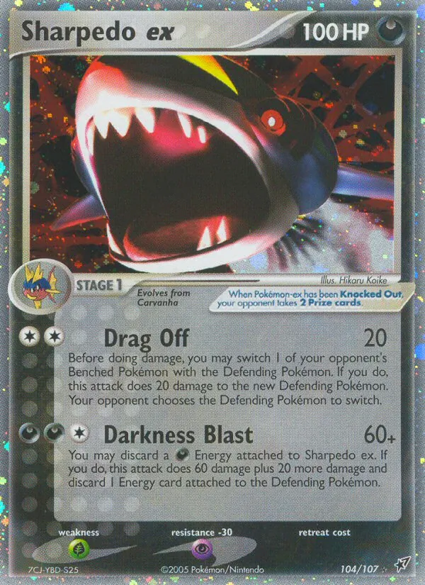 Sharpedo ex Deoxys 104/107