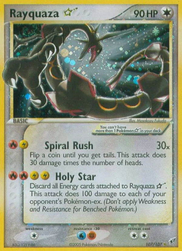 Rayquaza ☆ EX Deoxys 107/107