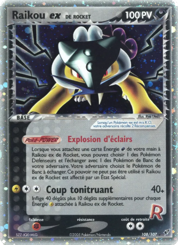 Raikou ex de Rocket EX Deoxys 108/107