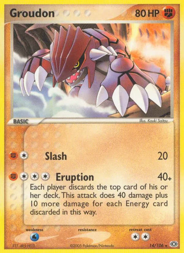 Groudon EX Smaragd 14/106