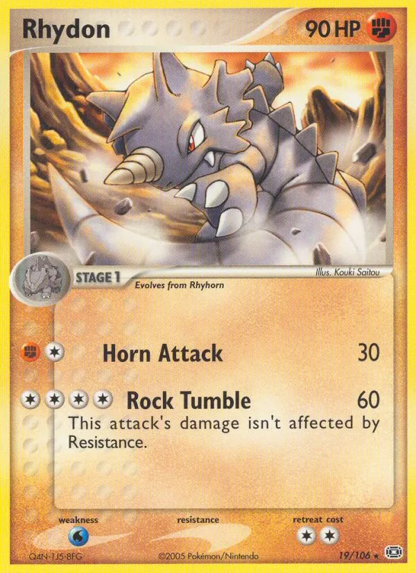 Rhydon EX Esmeralda 19/106