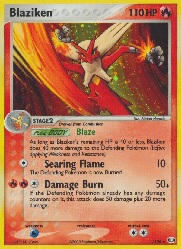 Blaziken Emerald 1/106