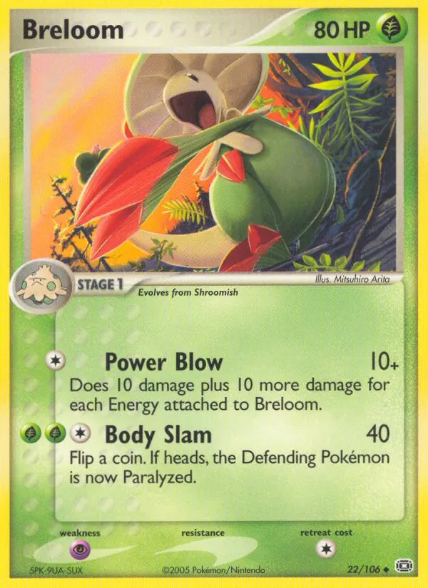Breloom EX Smeraldo 22/106