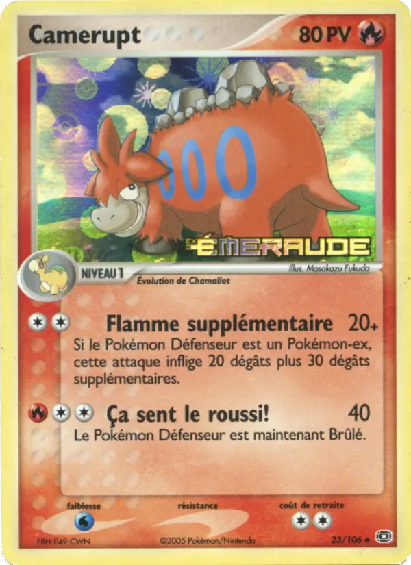 Camérupt EX Émeraude 23/106