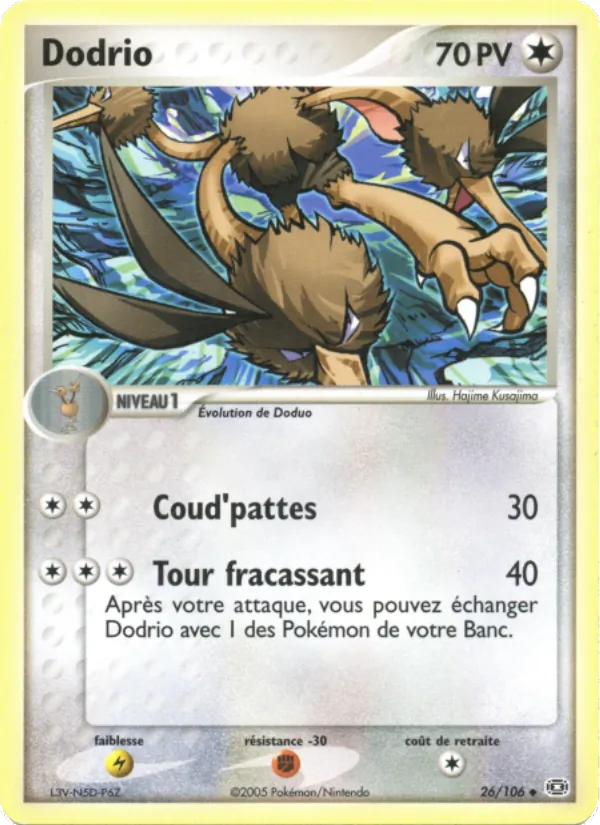 Dodrio EX Émeraude 26/106