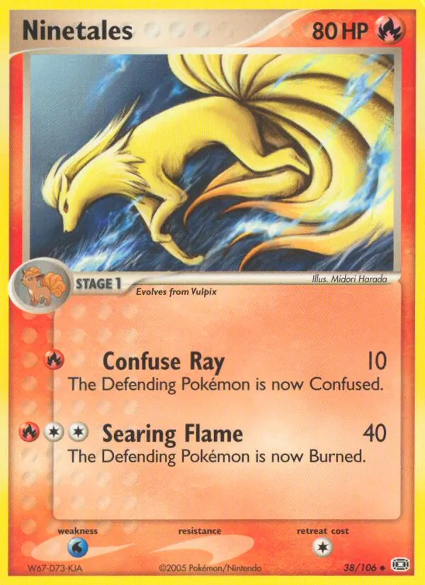 Ninetales EX Smeraldo 38/106