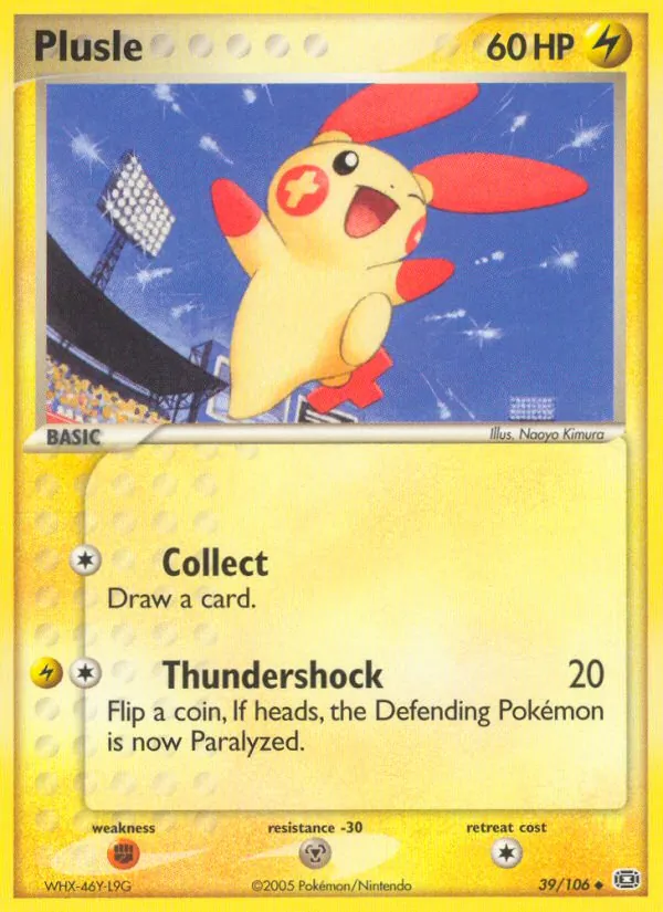 Plusle EX Smeraldo 39/106