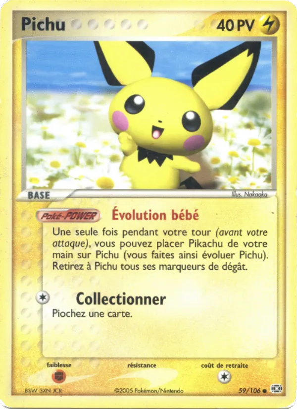 Pichu EX Émeraude 59/106