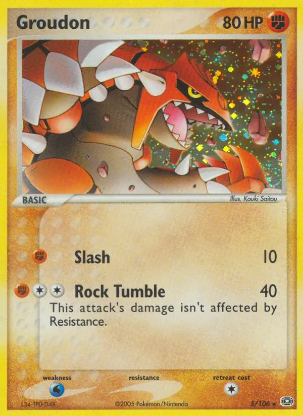 Groudon EX Esmeralda 5/106